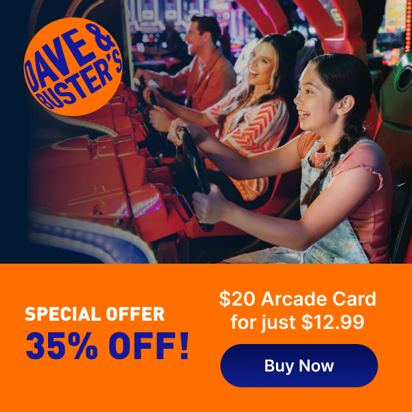 Dave & Busters coupons and offers